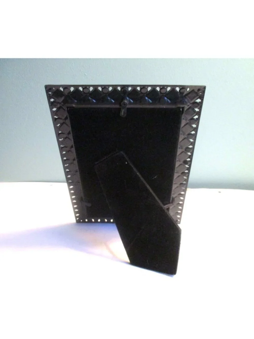*Gemstone Accented Metal Tabletop Picture Frame